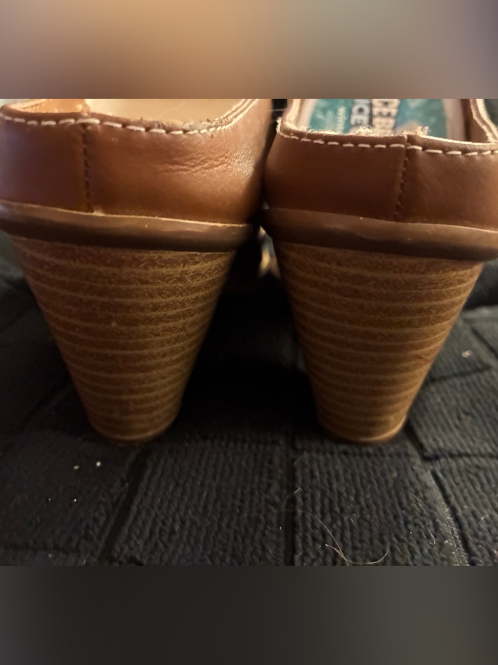 Women’s Tan Heeled Western Mule - Picture 2 of 6